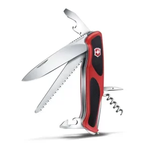 Cortapluma Victorinox Ranger 55 Grip rojo/negro 0.9563C  12 Funciones